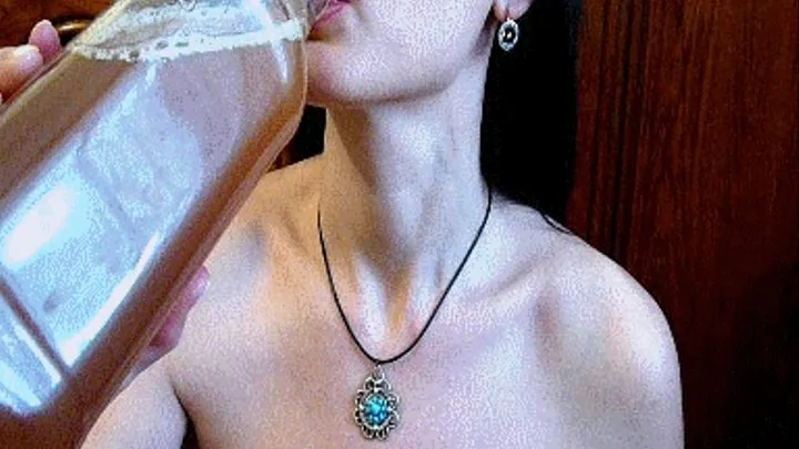 The Adam's apple passes 1 liter of juice.