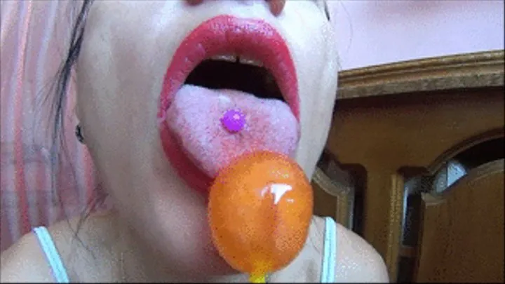 rubbing a lollipop ll