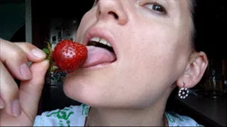 whole strawberries omitted down throat. tf