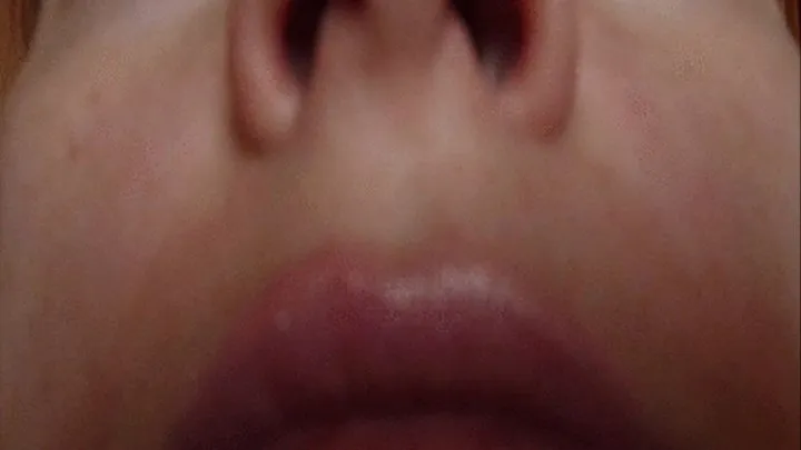 zoomed in nostrils