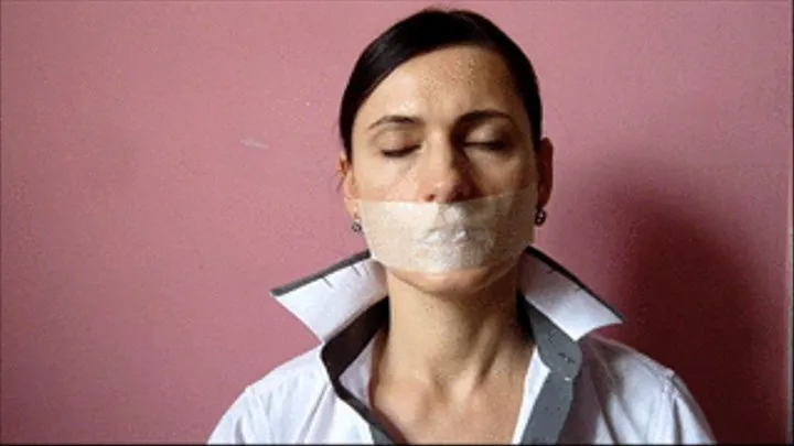 my mouth was sealed with tape. ff