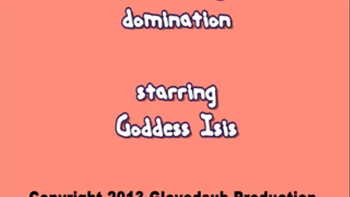 Goddess Isis gloved domination