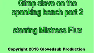 Gimp slave on the spanking bench (2 of 2)