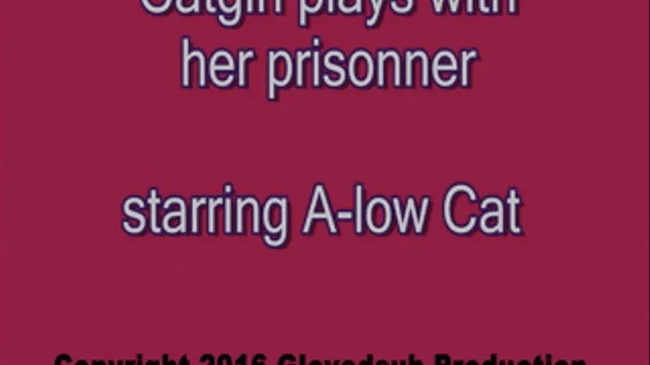 Catgirl play's with her prisonner