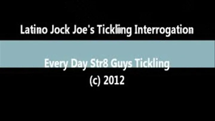 Soccer Jock Joe's Tickling Interrogation