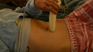 Halee The Belly Slut pt13 Banana Bellybutton Fuck (Full including 8 new unreleased minutes)