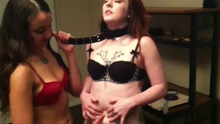 Shell and Lilly Bellybutton Bondage pt9 (Slut Training)