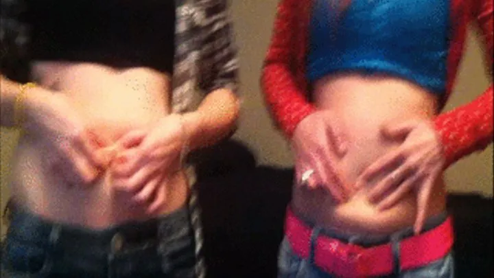 Gemma and Rhyan pt3 Belly Button Sisters Popping Out Bellybuttons (Innies to Outies)