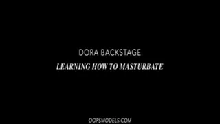 hairy girl Dora backstage