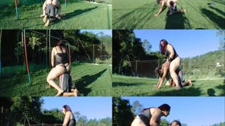 PONY BOY DESTROYING KNEE - THE BIG ENORMOUS FAT KATIA KELLER 256 LB - NEW MF 2012 - CLIP 04 - exclusive MF