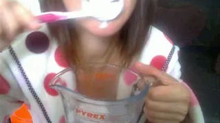 Little Gem Brushes her teeth