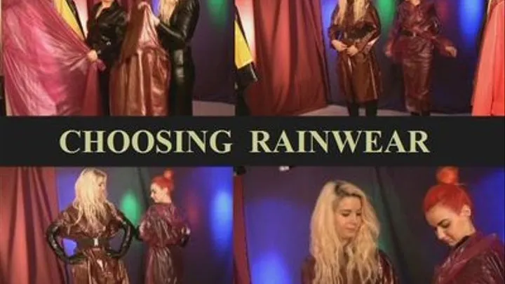 CHOOSING RAINWEAR