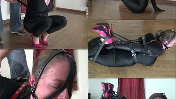 Pepper Sterling : Leather Straps, Armbinder, and Hot Pink Heels