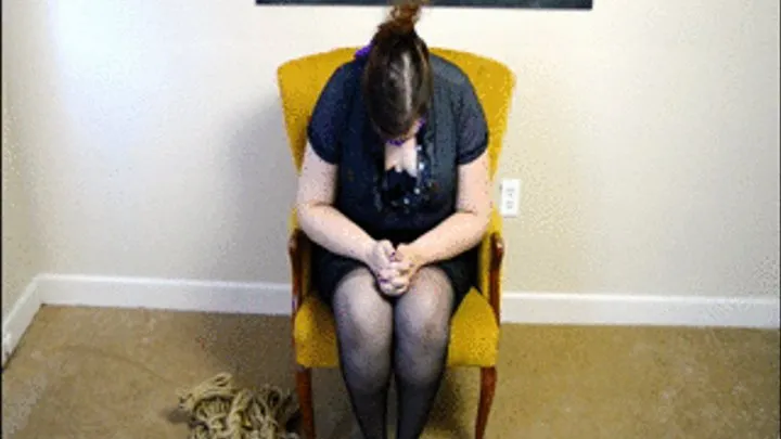 BBW Secretary Tied on Chair HD 720WMV