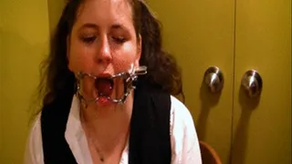 Bunny Drooling with Dental Gag