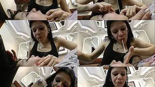 EAT FOOD CHANTILLY - SWALLOW MY DIRTY SWEET SPITTING -- TOP MISTRESS KARINA CRUEL - CLIP 4 - EXCLUSIVE MF