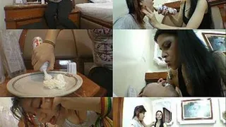 EAT FOOD CHANTILLY - SWALLOW MY DIRTY SWEET SPITTING -- TOP MISTRESS KARINA CRUEL - CLIP 1 - EXCLUSIVE MF