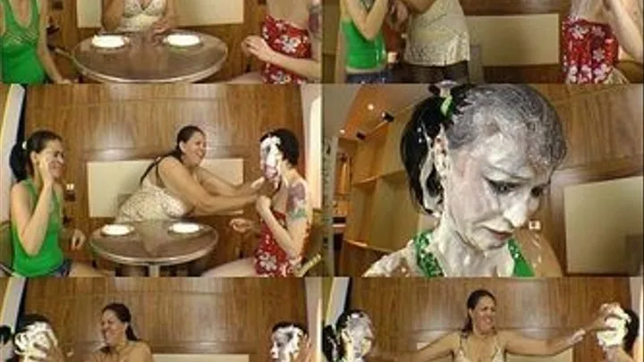 PIE IN THE FACE GAME - TOP GIANT GIRL MERY AMAZON CINTHIA 6,69 FEET -THE BEST OFF 2015 - CLIP 2 -- Exclusive MF