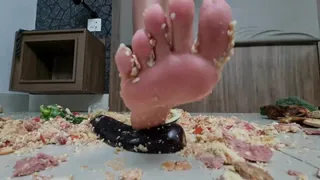 CRUSHING FOOD WITH MY FEET - MISTRESS IZABELA PAES - CLIP 04 - MF VIDEO MAY 2022 - exclusive MF