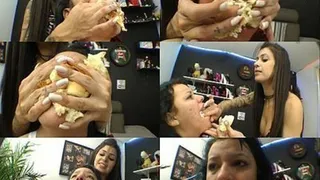 EAT FOOD FIGHT TO SURVIVE - 100% REAL CHOKING - TOP MODEL ANNELY THOMPSON - NEW MF JULY 2015 - CLIP 3 - EXCLUSIVE MF