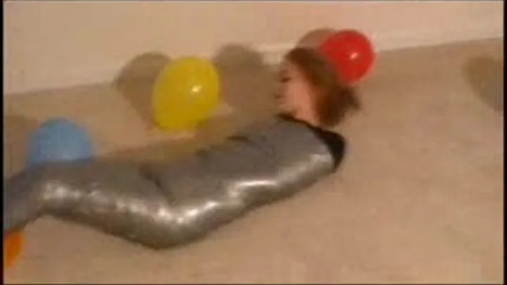 Jill Duct Tape Bound Balloon Pop