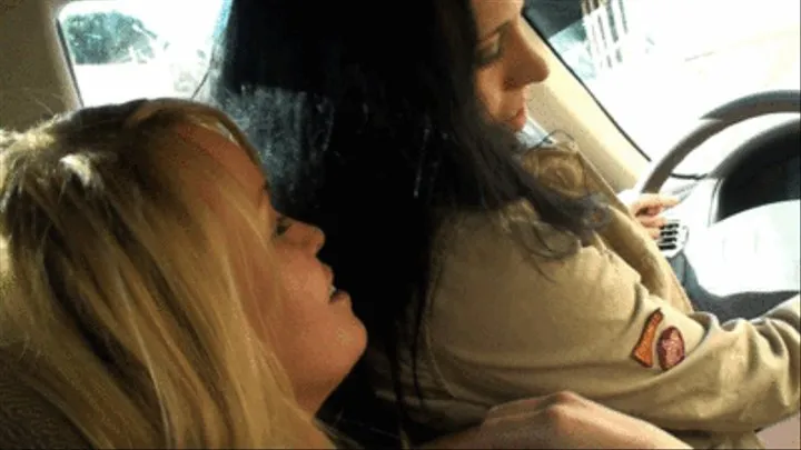 Brandy and Samantha Grace in Public Car Lust (DISCOUNTED) (Quicktime)