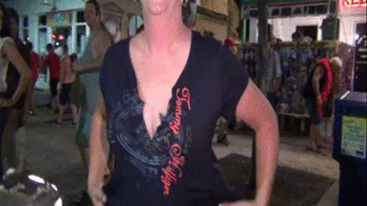 big titty milf in the streets slut fest key west