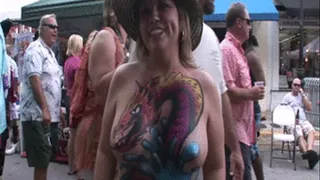 big bbw milf tits painted day party