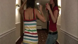 skinny hot young sluts flashing in hotel hallways