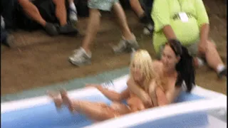blonde vs brunette and other nude oil wrestling