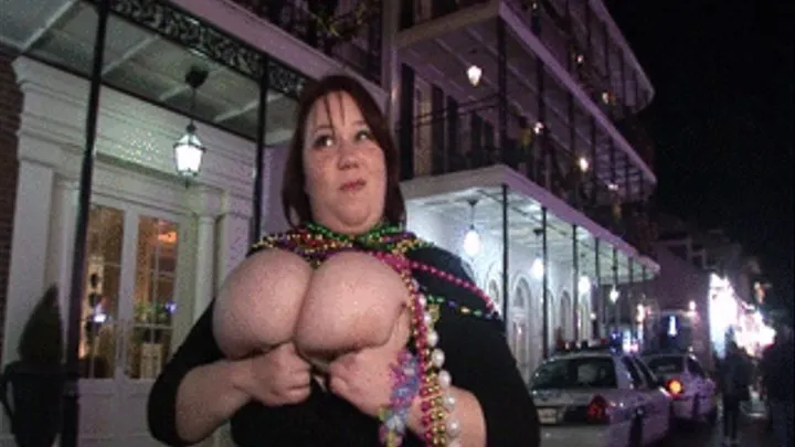 mardi gras bbw tit flashing and skinny blonde flasher