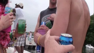 sluts licking their nipples on the house boat