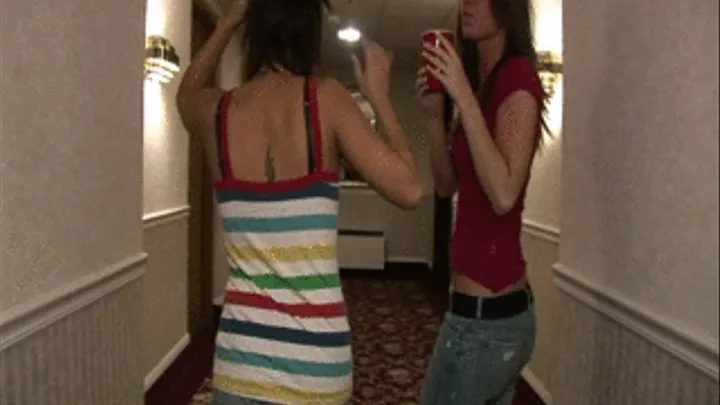 girls flashing in hotel