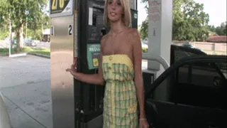 pumping gas topless
