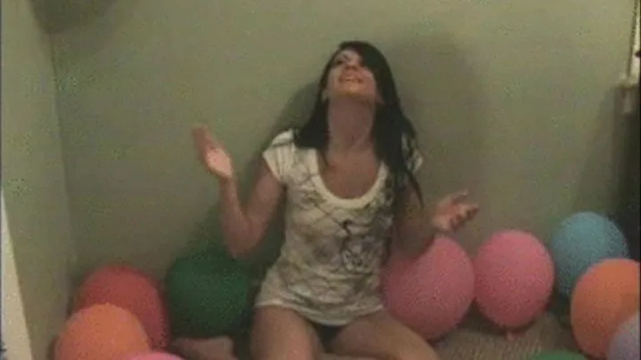 Playing with balloons