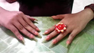 nails painting red nail polish