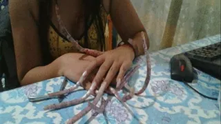 cutting my long Nails!