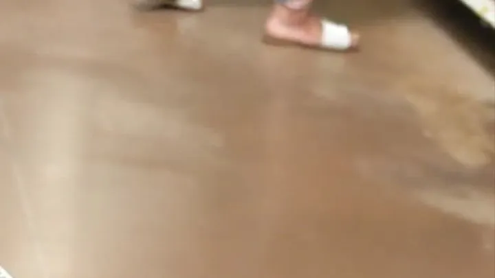 Candid Ebony Feet in Walmart May 2021