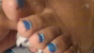 Jess - Blue Toe Nails
