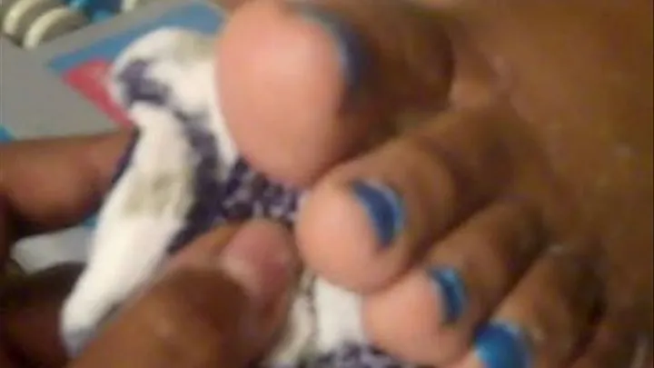 Jess - Blue Toe Nails Extended Version