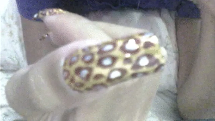 Square gold leopard one by one