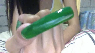 Green nails one by one