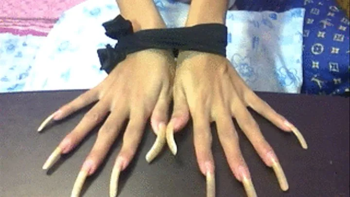 Long nails tied..