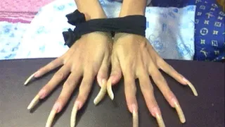 Long nails tied..