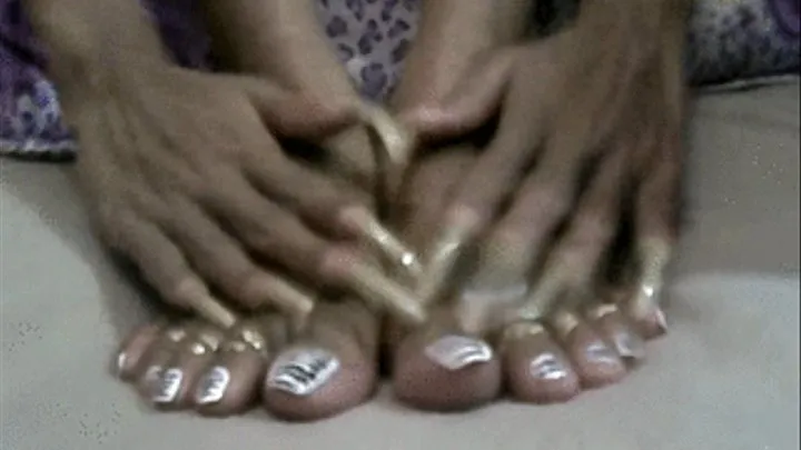 April clear nails and toes..