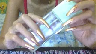 Bronze nails and perfume..