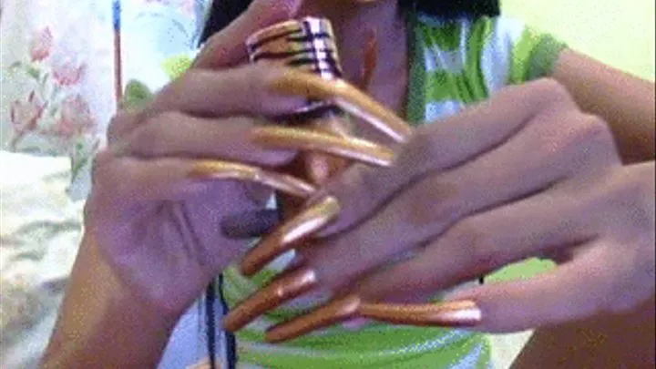 bronze gold nail polish