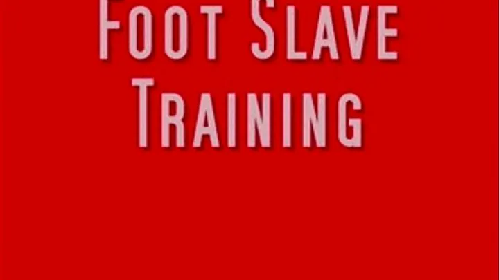 Foot Slave Training