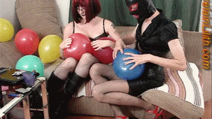 Lilith and Cindy Popping balloons pt2 dec18 2010 WMV