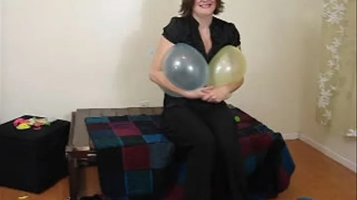 Lilith Inflating Playing and popping Balloons SECOND set sep25 2010